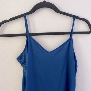 Blue Linen Tank
